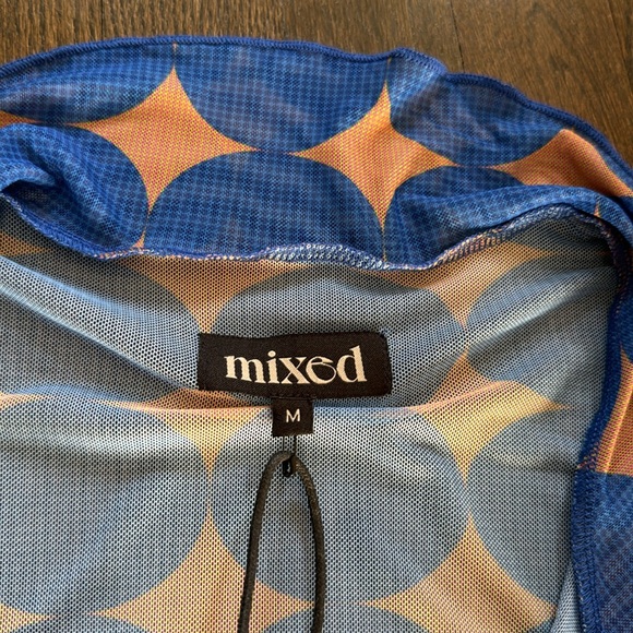 Mixed by Nasrin Midnight Disco Mesh Top - Picture 4 of 8